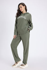 Zivame Knit Cotton Loungewear Set - Four Leaf Clover — thumbnail 4